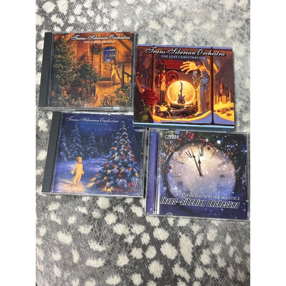 Trans-Siberian Orchestra 4 CD Lot Christmas Attic Lost Eve Winter Solstice